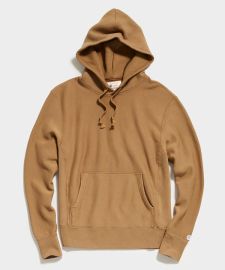 Midweight Popover Hoodie Sweatshirt in Bronze Brown - at Todd Snyder