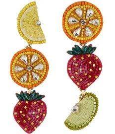 Mignonne Gavigan Alita Fruit Novelty Linear Resort Earrings Dillardx27s at Dillards