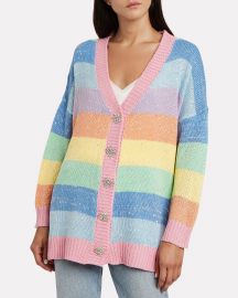 Mika Embellished Rainbow Cardigan at Intermix