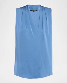Mila Silk-Stretch Sleeveless Top at Neiman Marcus