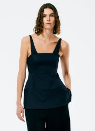 Mila Stretch Satin Corset Top Tibi Official at Tibi