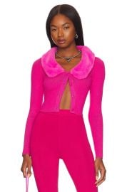 Milana Faux Fur Cardigan at Revolve