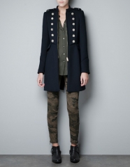 Military Coat at Zara