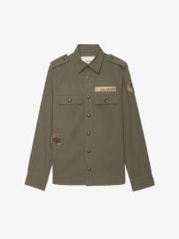Military Overshirt Khaki 100 Cotton ZadigampVoltaire at Zadig & Voltaire