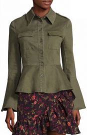 Military Peplum Jacket by Scripted at Saks Fifth Avenue