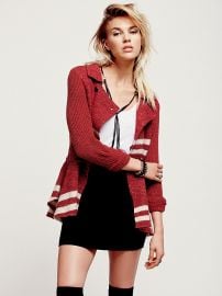 Military Stripe Peplum Jacket at Free People