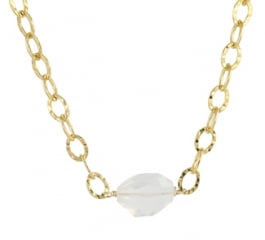 Milk Stone Quartz Necklace at Peggy Li