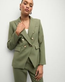 Miller Dickey Jacket in Green Blazer at Veronica Beard