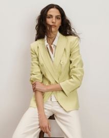 Miller Dickey Jacket in Pistachio at Veronica Beard