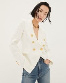 Miller Linen Dickey Jacket at Veronica Beard