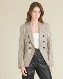 Miller Sequined Dickey Jacket at Veronica Beard