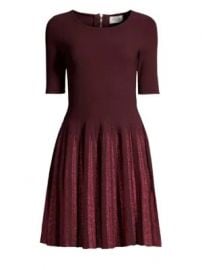 Milly - Lurex Pleated Fit- -Flare Dress at Saks Fifth Avenue