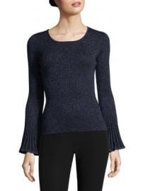 Milly - Metallic Rib Sweater at Saks Fifth Avenue