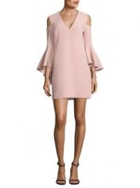 Milly - Nicole Cold-Shoulder Bell Sleeve Dress at Saks Fifth Avenue