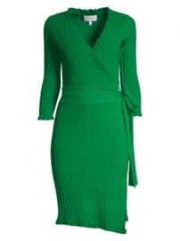 Milly - Ruffle Edge Wrap Dress at Saks Fifth Avenue