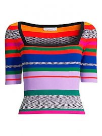 Milly - Space Dye Rainbow Stripe Sweater at Saks Fifth Avenue