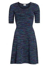 Milly - Spacedye Fit- amp -Flare Dress at Saks Fifth Avenue