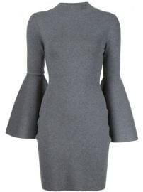 Milly Bell Sleeves Fitted Dress at Farfetch