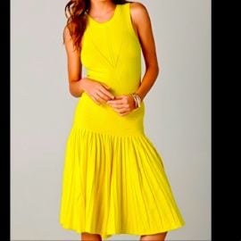 Milly Dresses Milly Famous Josephine Lemon Yellow Dress Szpetite Poshmark at Poshmark