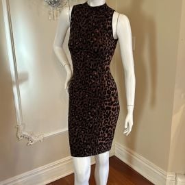 Milly Dresses Millyanimal Print Textured Cheetah Sleeveless Fitted Dress Size S Poshmark at Poshmark