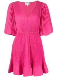 Milly Ellie Pleated Mini Dress - at Farfetch