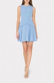 Milly Haddy Sleeveless Pleated Minidress at Nordstrom