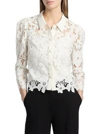 Milly June Roja Lace Top | Saks Fifth Avenue at Saks Fifth Avenue