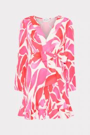 Milly Liv Dream Rose Pleated Dress at Milly