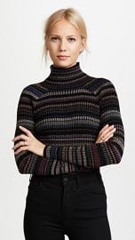 Milly Metallic Stripe Pullover at Shopbop