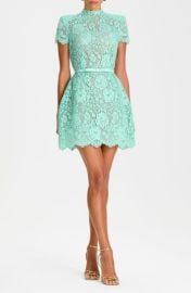 Milly Mint Lace Minidress at Nordstrom