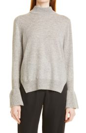 Milly Mock Neck Wool amp Cashmere Sweater at Nordstrom