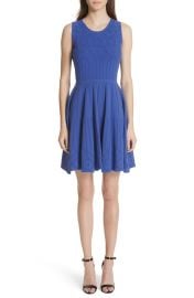 Milly Mosaic Texture Knit Fit & Flare Dress (Women) | Nordstrom at Nordstrom