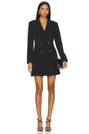 Milly Noora Blazer Dress In Black at Revolve