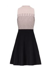 Milly Pink Stripe Flare Dress at Rent The Runway