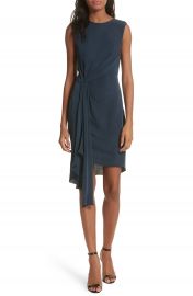 Milly Rachael Front Drape Dress at Nordstrom