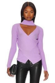 Milly Reversible Sweater in Lilac at Revolve