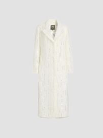 Milly Rhinestone-Embellished Long Coat | Saks Fifth Avenue at Saks Fifth Avenue