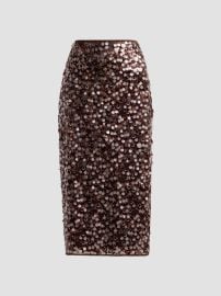 Milly Roxanne Paillette Midi Skirt | Saks Fifth Avenue at Saks Fifth Avenue