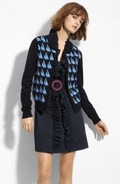 Milly Sailboat Jacquard Cardigan at Nordstrom