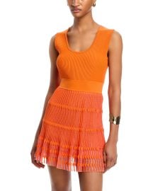 Milly Sheer Knit Mini Dress at Bloomingdales