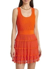 Milly Sheer Knit Mini Dress at Saks Fifth Avenue