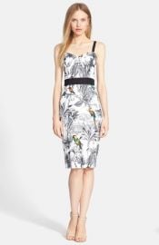 Milly Tropical Print Sheath Dress at Nordstrom