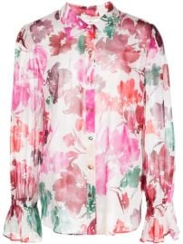 Milly all-over Floral Print Shirt - at Farfetch