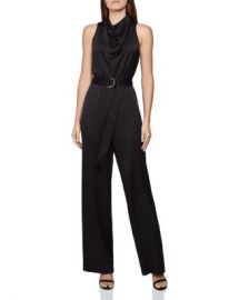 Milo Sleeveless Belted Jumpsuit by Reiss at Bloomingdales