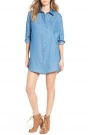 Mimi Chica Chambray Shirtdress at Nordstrom