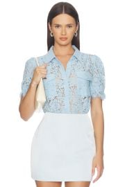 Mina Lace Shirt at Revolve