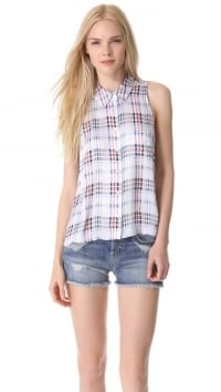 Mina plaid blouse by Equipment at Shopbop