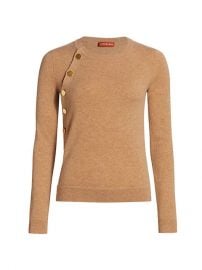 Minamoto Cashmere Button Knit Sweater at Saks Fifth Avenue