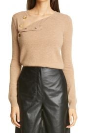 Minamoto Side Button Cashmere Sweater at Nordstrom