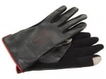 Mindy's black leather gloves at Zappos